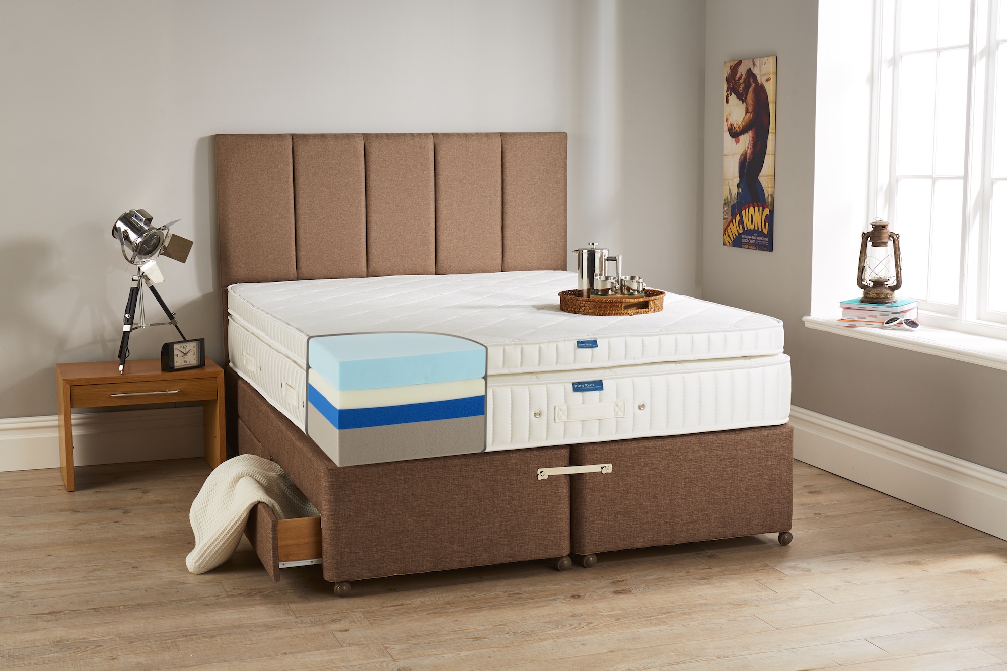 Hybrid memory foam mattress