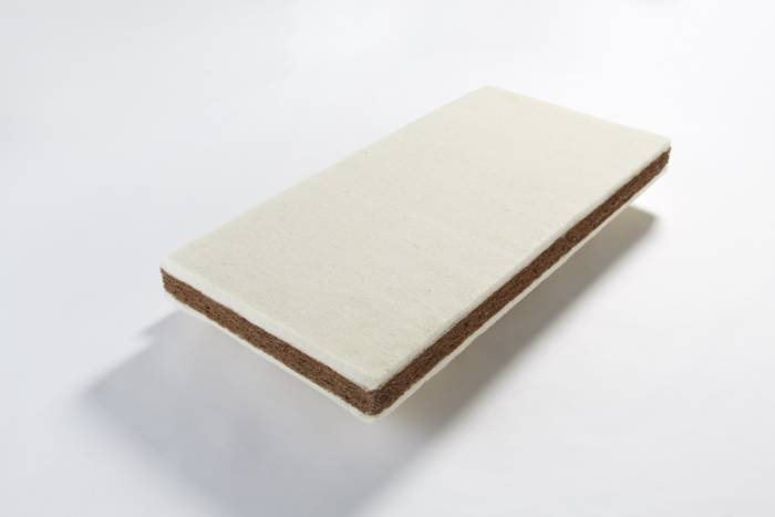 Cot mattress John Ryan By Design 12 natural latex coir and wool