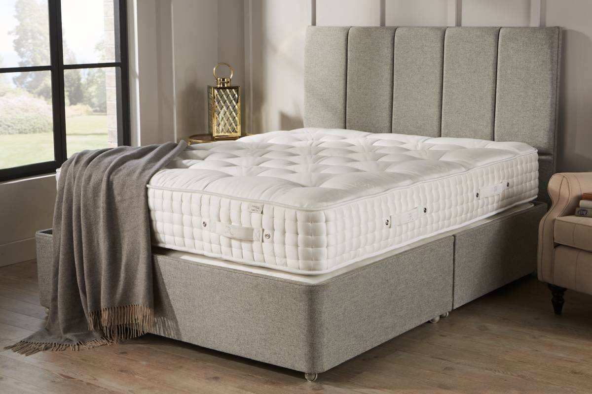 John Ryan Legacy York Stone Grey UK Natural Mattress Set 5