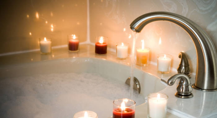 relaxing bath