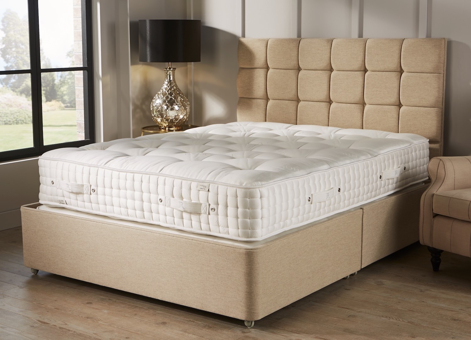 Cream hand made uk mattress