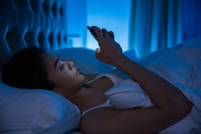 phone in bed