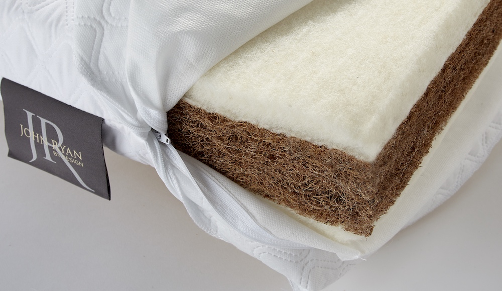 Coir mattress upholstery layer