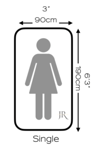 Single bed and mattress sizes UK