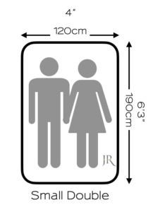Small double bed and mattress sizes UK