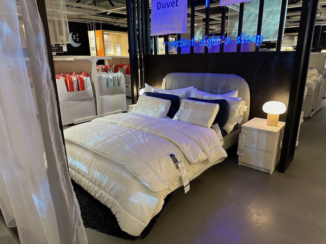 Ikea bed showroom