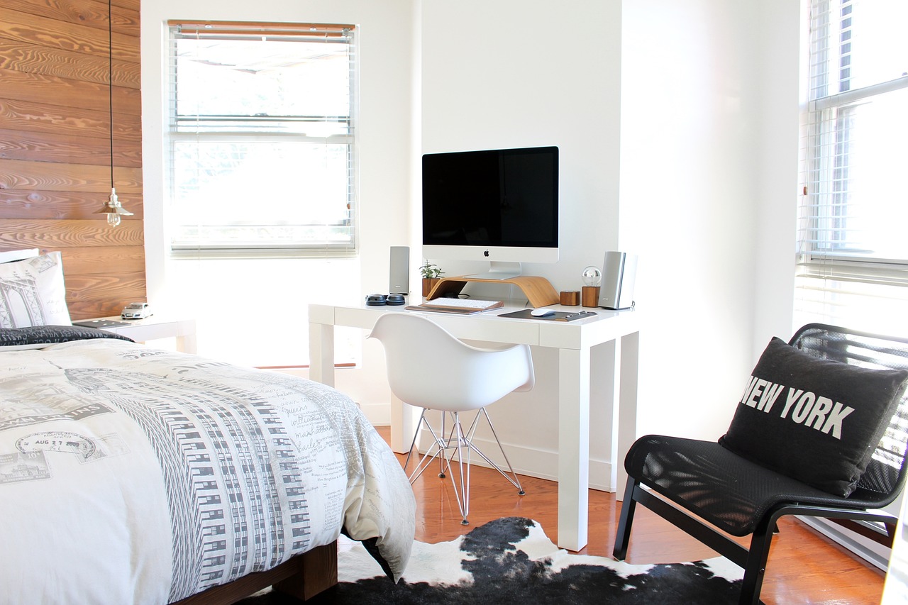 A apartment bedroom and mattress