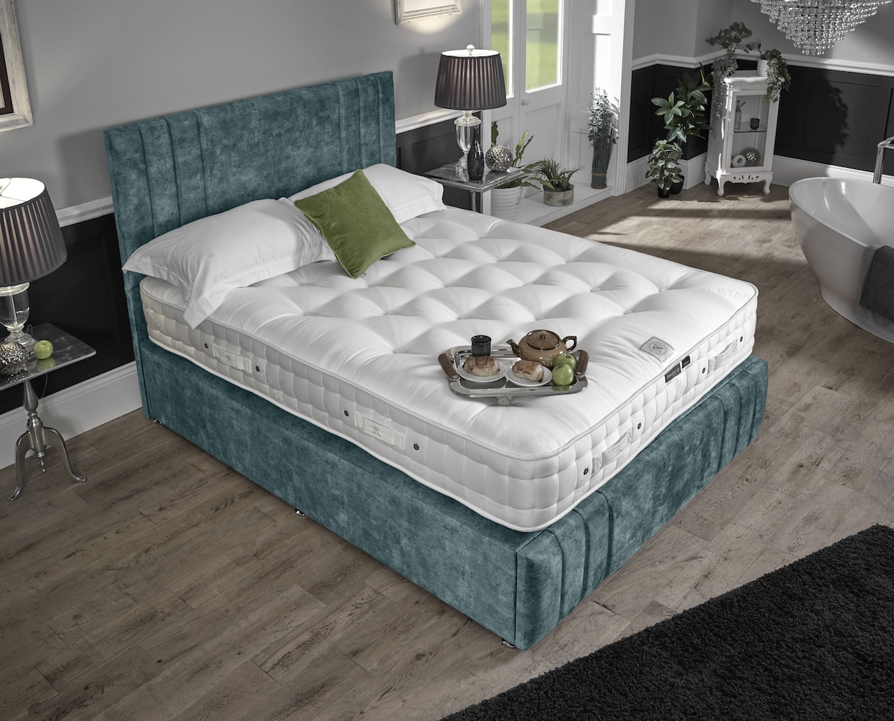 A natural fibre tufted hand made mattress