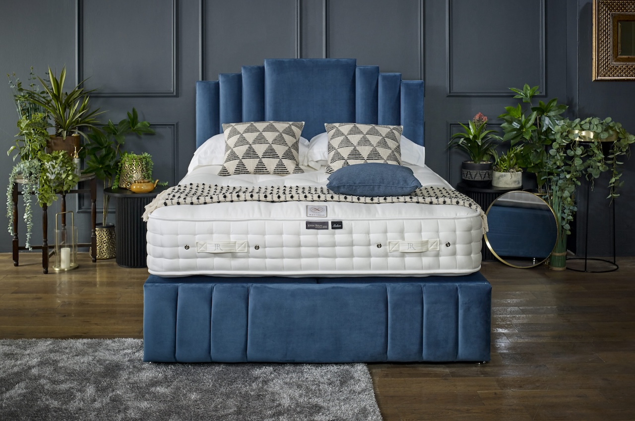 John Ryan Blue natural fibre mattress