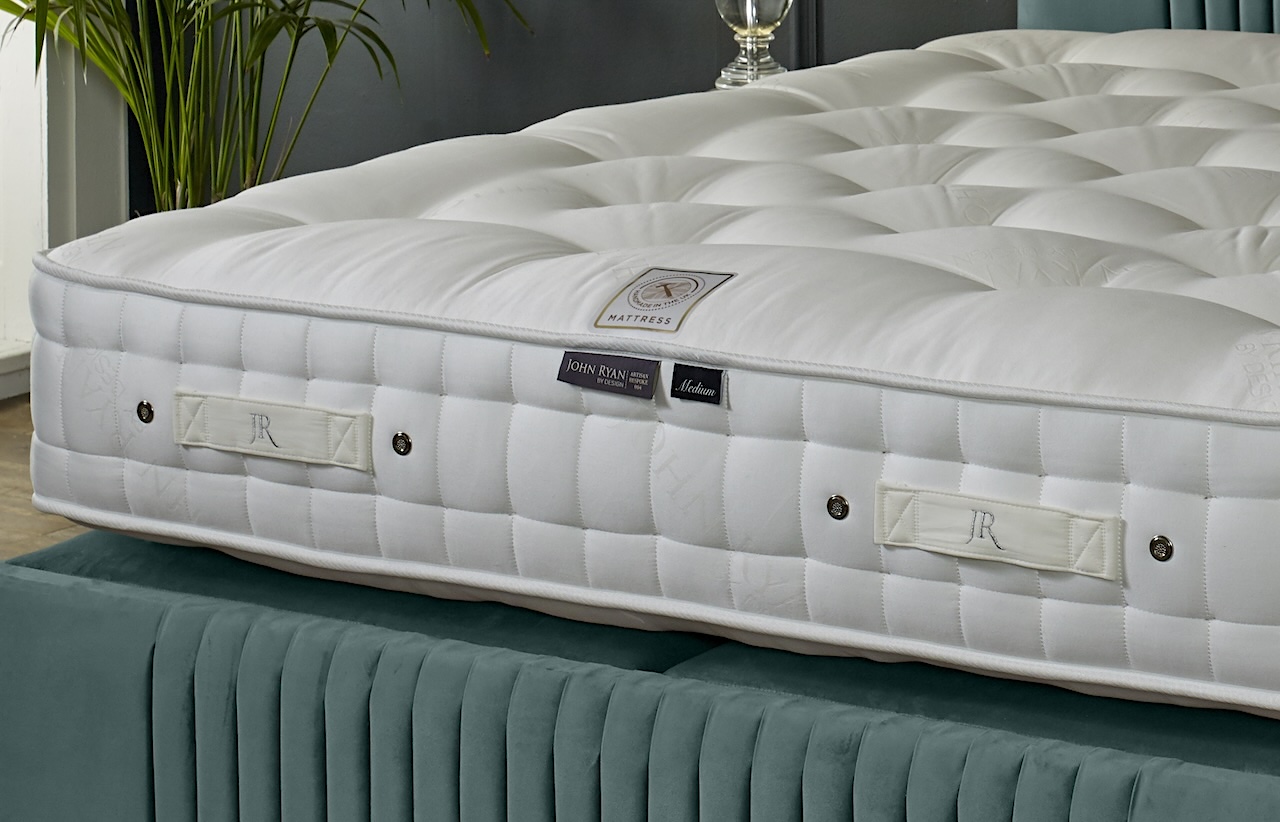 Artisan Tailored Pocket 2000 mattress showing hand side stitching detail from John Ryan By Design