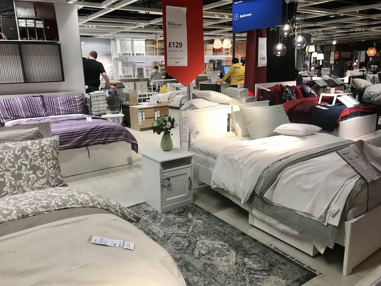 An ikea bedroom showroom