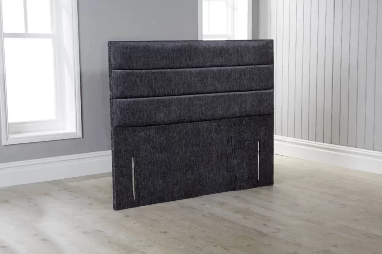 Laura headboard in charcoal chenille