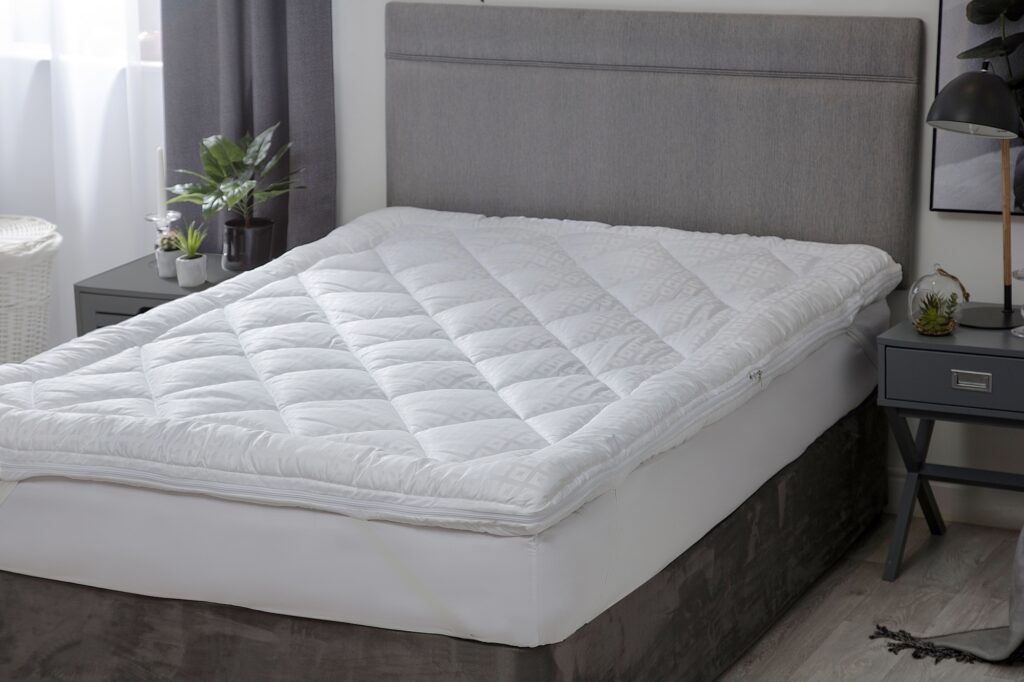 Double fill mattress topper