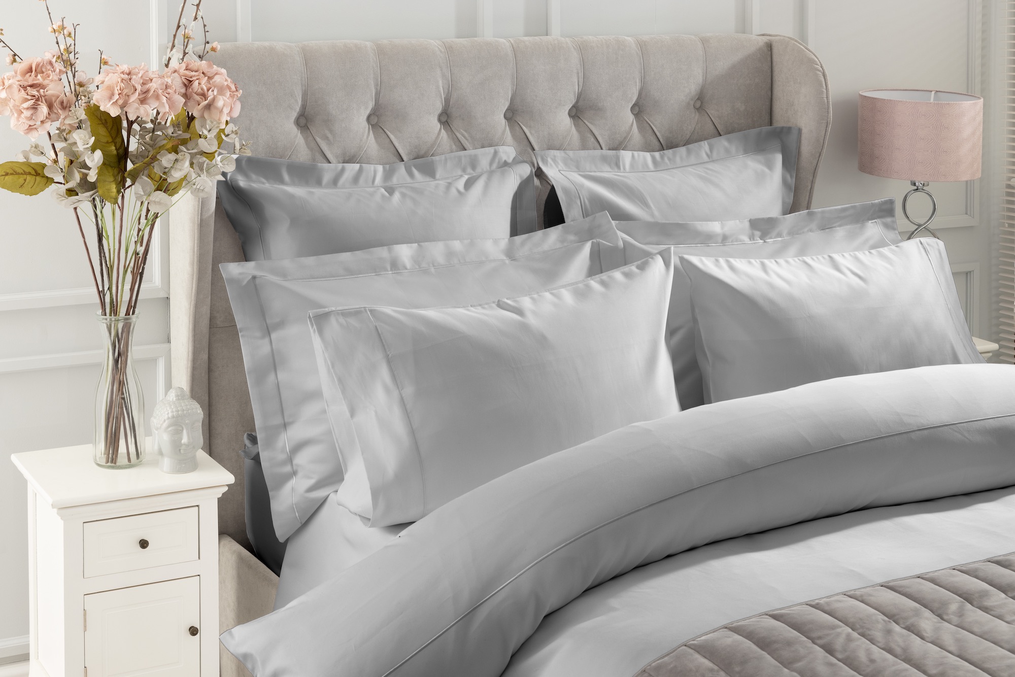 Platinum luxury artisan bedding