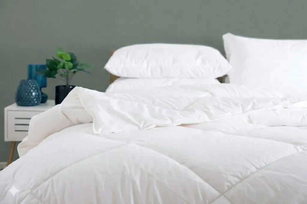 Wool duvet and pillows John Ryan By Design