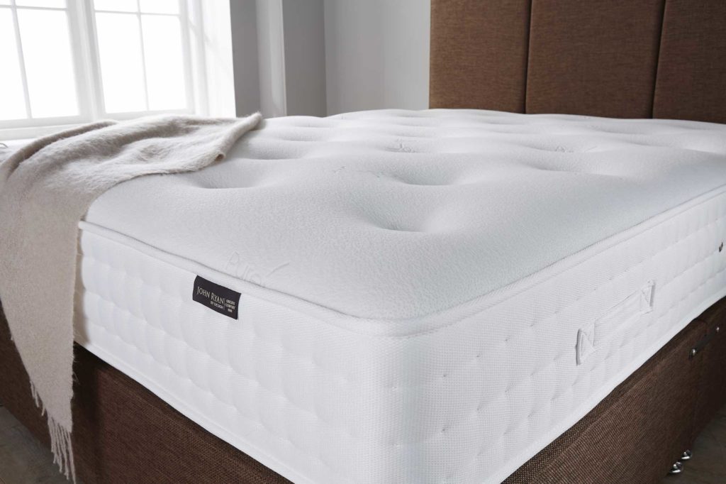 A mattress on a divan base