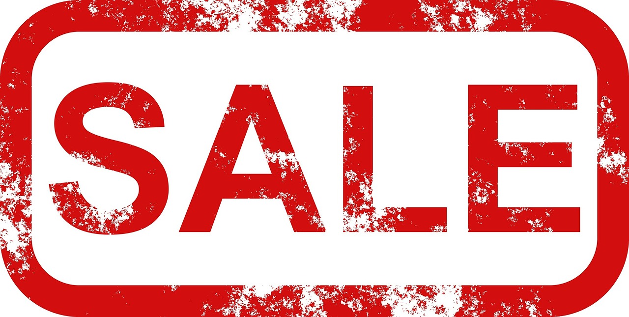 Red for sale sign