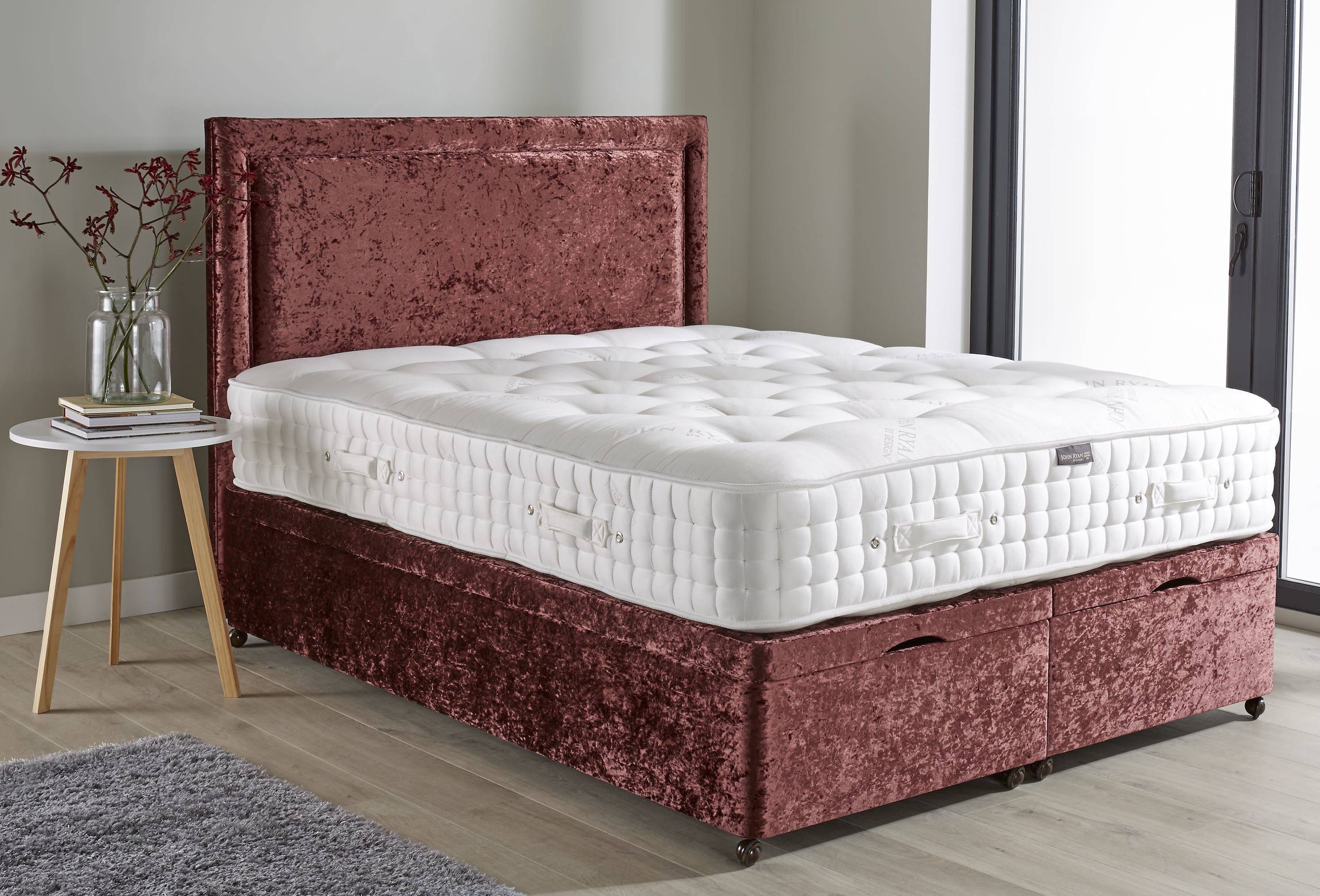 "Aubergine Crush" Premium Ottoman Bed Base from John Ryan