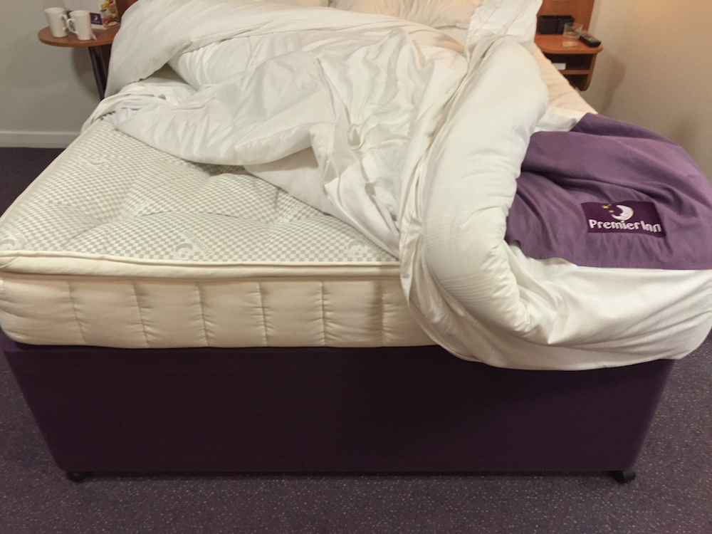 Premier Inn Hypnos pillowtop mattress on John Ryan By Design website.